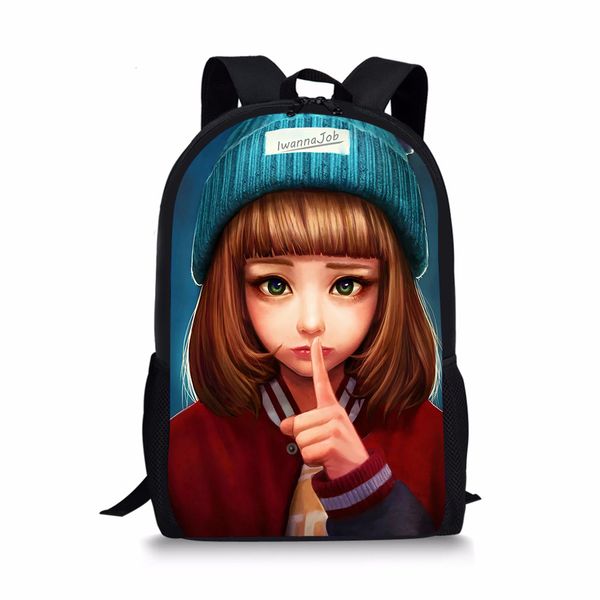 cool beauty girl print school bag for kids backpack children bookbag mochila teenage girls black satchel daypack dropship
cool beauty girl print school bag for kids backpack children bookbag mochila teenage girls black satchel daypack dropship