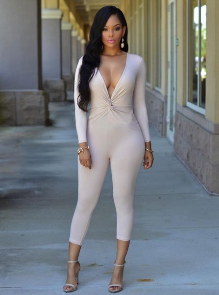 fitness casual summer romper jumpsuit woman 2018 solid v neck body suit long sleeve one piece overalls for women, Black;white
fitness casual summer romper jumpsuit woman 2018 solid v neck body suit long sleeve one piece overalls for women, Black;white