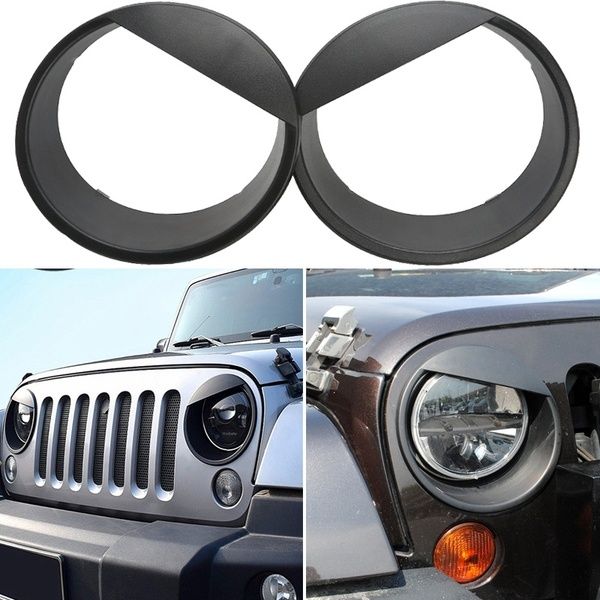 angry eyes black bezels front light headlight trim cover abs for wrangler accessories rubicon sahara jk 2007-2018
angry eyes black bezels front light headlight trim cover abs for wrangler accessories rubicon sahara jk 2007-2018