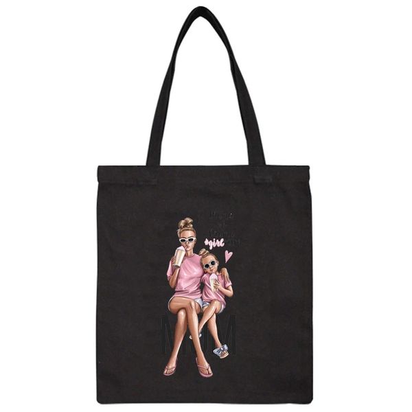 2019 canvas shopping bag lovely girl mom print handbag large capacity school trval bag tote shopper bags clothes package
2019 canvas shopping bag lovely girl mom print handbag large capacity school trval bag tote shopper bags clothes package