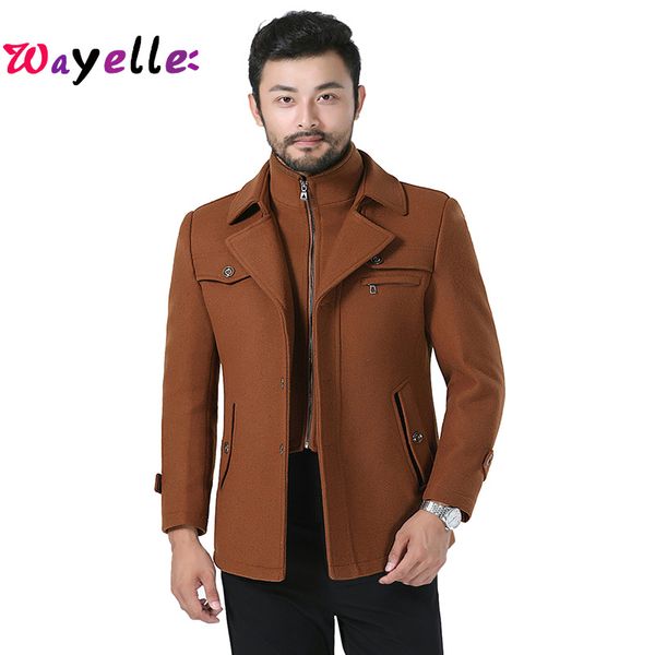 2019 young male wool jacket slim fit casual winter coat male short trench style fashion outerwear black simple jacket
2019 young male wool jacket slim fit casual winter coat male short trench style fashion outerwear black simple jacket