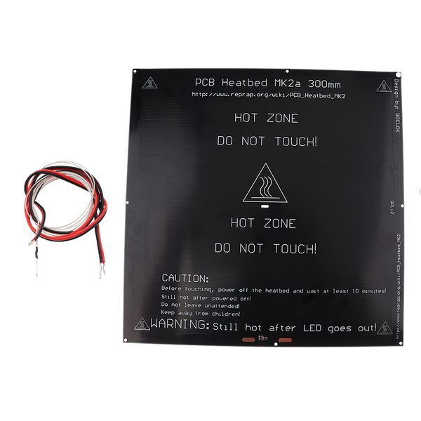кровать алюминия с подогревом 24в печатной платы heatbed плат 300x300x3mm для мк3 3d-принтер + 100 к ом термисторы для reprap 3d принтер экс
кровать алюминия с подогревом 24в печатной платы heatbed плат 300x300x3mm для мк3 3d-принтер + 100 к ом термисторы для reprap 3d принтер экс