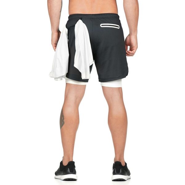 double layer phone pocket running shorts gym fitness training quick dry beach short man summer sports workout new, Black;blue
double layer phone pocket running shorts gym fitness training quick dry beach short man summer sports workout new, Black;blue