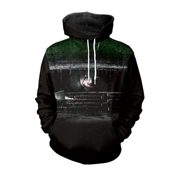 men/women hoody sweatshirt fashion pullover funny skeleton/clown hoodies jacket drop shipping, Black
men/women hoody sweatshirt fashion pullover funny skeleton/clown hoodies jacket drop shipping, Black