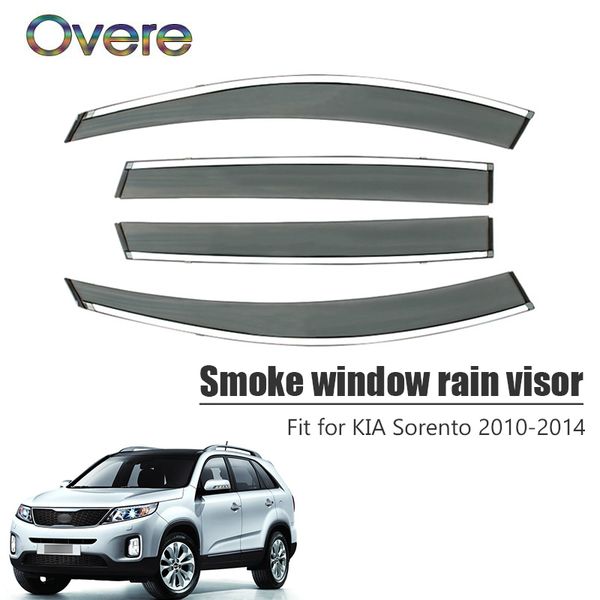 overe 4pcs/1set smoke window rain visor for kia sorento 2010 2011 2012 2013 2014 styling vent sun deflectors guard accessories
overe 4pcs/1set smoke window rain visor for kia sorento 2010 2011 2012 2013 2014 styling vent sun deflectors guard accessories
