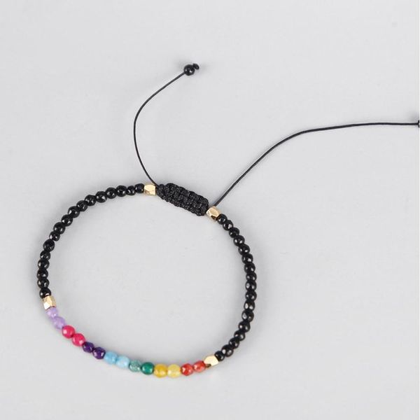 12 constellation lucky stone beads women 7 chakra bracelets simple bracelet 3mm beads adjustable bohemia buddhism, Black
12 constellation lucky stone beads women 7 chakra bracelets simple bracelet 3mm beads adjustable bohemia buddhism, Black