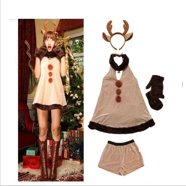 halloween cosplay costumes christmas party clothing reindeer role playing the nightclub performances under uniform, Silver
halloween cosplay costumes christmas party clothing reindeer role playing the nightclub performances under uniform, Silver