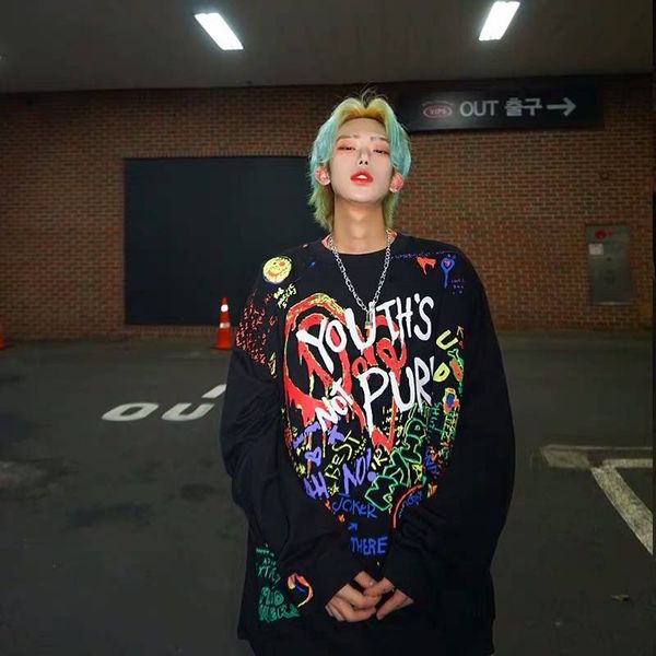 2019 hip hop эскизная толстовка мужчины женщина смешного пуловер high street фуфайка streetwear повседневный o-образный вырез пуловеры пальт, Black
2019 hip hop эскизная толстовка мужчины женщина смешного пуловер high street фуфайка streetwear повседневный o-образный вырез пуловеры пальт, Black