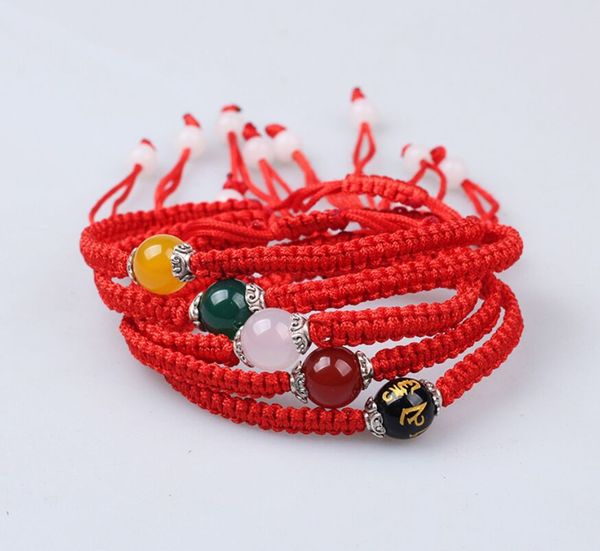 5 style braided lucky red string charm bracelet women men round stone beads bracelet fashion friendship jewelry, Golden;silver
5 style braided lucky red string charm bracelet women men round stone beads bracelet fashion friendship jewelry, Golden;silver