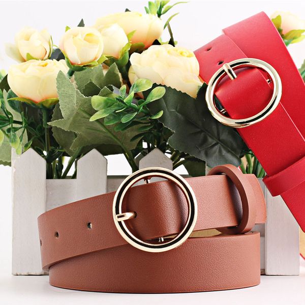 pu leather round buckle belts for women fashion solid color belt personality wild decoration waistbelt faux leather belt, Black;brown
pu leather round buckle belts for women fashion solid color belt personality wild decoration waistbelt faux leather belt, Black;brown