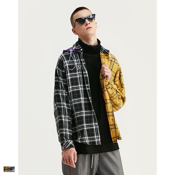 vimass 2020 new men's casual long-sleeved shirt young men's social shirt striped white collar stitching design high quality, White;black
vimass 2020 new men's casual long-sleeved shirt young men's social shirt striped white collar stitching design high quality, White;black