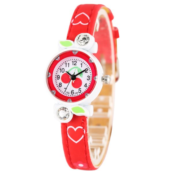classic cherry pattern quartz watch for kids arabic numerals dial diamond-encrusted leather strap watches for student, Blue
classic cherry pattern quartz watch for kids arabic numerals dial diamond-encrusted leather strap watches for student, Blue