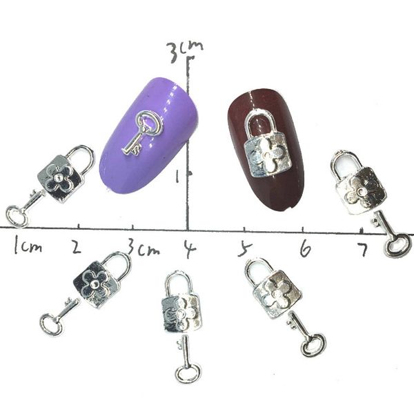 50pcs lock padlock key nail art decoration 3d metal dekor bijoux clover stickers nailart supplies honey love simple studs silver, Silver;gold
50pcs lock padlock key nail art decoration 3d metal dekor bijoux clover stickers nailart supplies honey love simple studs silver, Silver;gold