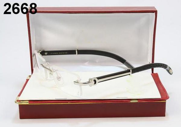 luxury novel goggle outdoor brands designer rimless sunglasses lady women black shades fashion retro buffalo horn glasses with case, White;black
luxury novel goggle outdoor brands designer rimless sunglasses lady women black shades fashion retro buffalo horn glasses with case, White;black