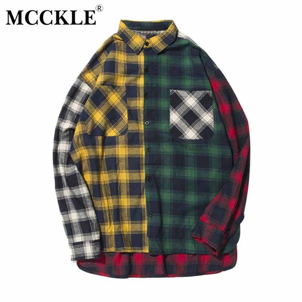 mcckle color block patchwork plaid long sleeve jacket men hip hop casual pocket button up shirts coats fashion streetwear, Black;brown
mcckle color block patchwork plaid long sleeve jacket men hip hop casual pocket button up shirts coats fashion streetwear, Black;brown