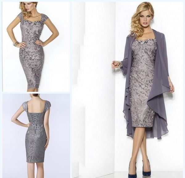 2019 grey elegant sweetheart mothers dresses knee length sheath lace mother of the bride groom dresses with jacket moms gowns, Black;red
2019 grey elegant sweetheart mothers dresses knee length sheath lace mother of the bride groom dresses with jacket moms gowns, Black;red