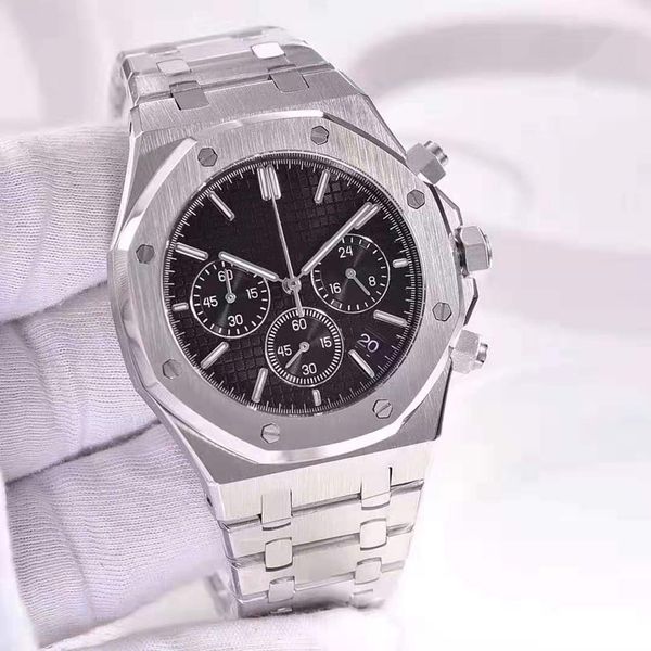u1 factory royal men's watch silver 44mm sapphire dia lvk multi-function quartz movement 316 stainless steel watchband men gift, Slivery;brown
u1 factory royal men's watch silver 44mm sapphire dia lvk multi-function quartz movement 316 stainless steel watchband men gift, Slivery;brown