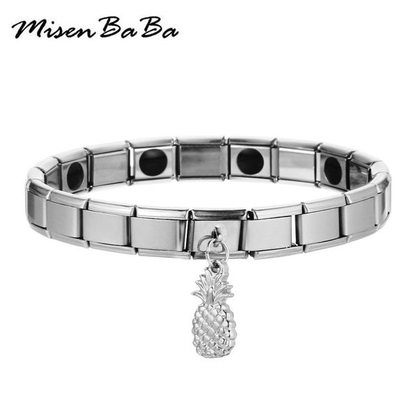 new design stretch stainless steel health germanium bracelet therapy arthritis pineapple charms bracelets for men women jewelry, Black
new design stretch stainless steel health germanium bracelet therapy arthritis pineapple charms bracelets for men women jewelry, Black
