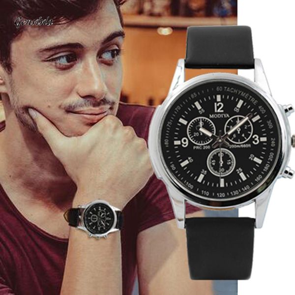 genvivia luxury watches 2018 business leather mens analog quarts watches blue ray three eye casual male watch clock, Slivery;brown
genvivia luxury watches 2018 business leather mens analog quarts watches blue ray three eye casual male watch clock, Slivery;brown