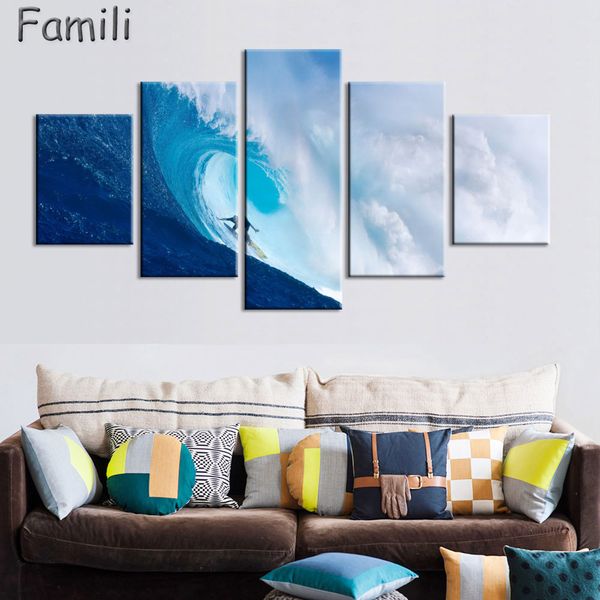 5Piece Wall Art Painting Canvas Painting Surf At Sea Natural Beauty Painting Modern Picture Home Decor For Living Room gift
5Piece Wall Art Painting Canvas Painting Surf At Sea Natural Beauty Painting Modern Picture Home Decor For Living Room gift