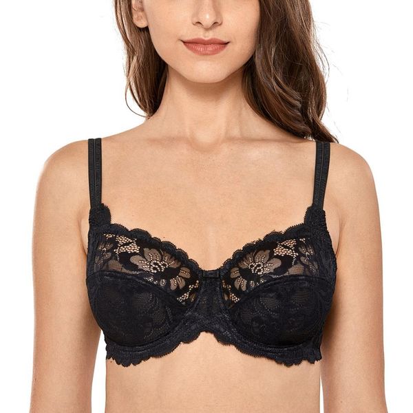 women's non padded underwire balconette sheer lace bra plus size 32-44 dd e f g h, Red;black
women's non padded underwire balconette sheer lace bra plus size 32-44 dd e f g h, Red;black