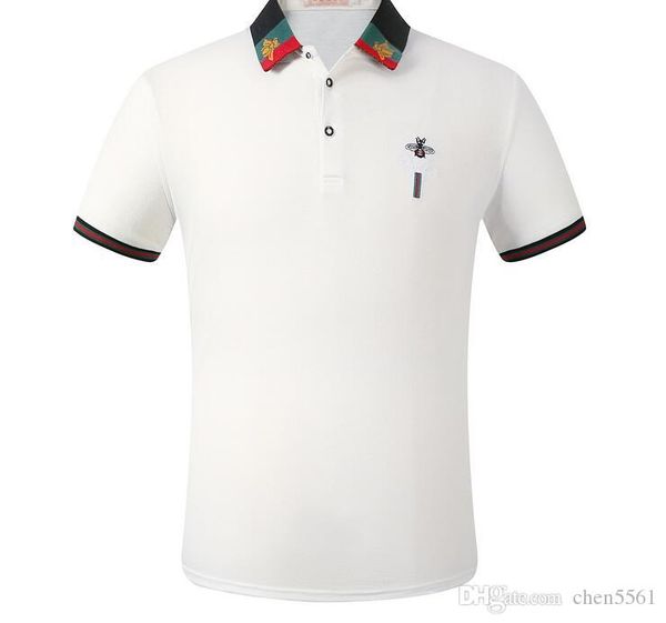 2020 new summber brand designe polo shirt t shirts fashion snake bee floral printed polos casual cotton men polo tee, White;black
2020 new summber brand designe polo shirt t shirts fashion snake bee floral printed polos casual cotton men polo tee, White;black