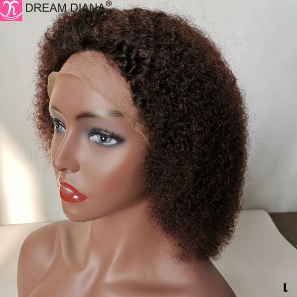 dreamdiana malaysian curly hair wig 13x4 remy lace front afro kinky wig 150 density glueless lace brown 100% human hair wigs l, Black;brown
dreamdiana malaysian curly hair wig 13x4 remy lace front afro kinky wig 150 density glueless lace brown 100% human hair wigs l, Black;brown