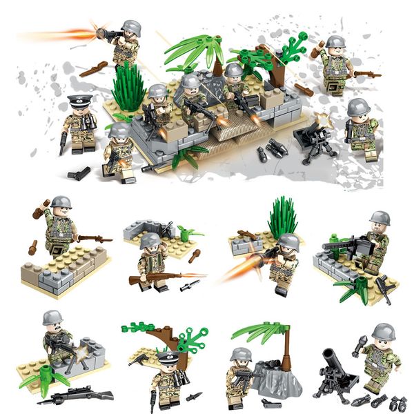 Новое прибытие 8шт II Lot мировой войны Военная мини-игрушки Рисунок Кирпич WW2 битва
Новое прибытие 8шт II Lot мировой войны Военная мини-игрушки Рисунок Кирпич WW2 битва