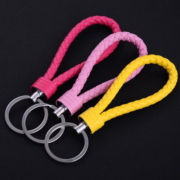 braided pu leather alloy keychains keyrings handmade weaved rope keyring exquisite bag key chain car keyfob lovers souvenir gifts, Silver
braided pu leather alloy keychains keyrings handmade weaved rope keyring exquisite bag key chain car keyfob lovers souvenir gifts, Silver
