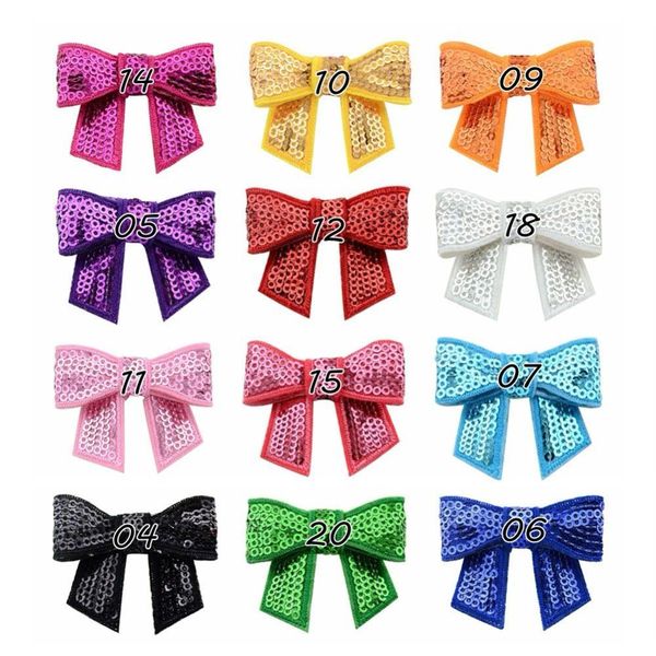 24pcs/lot 5cm colorful embroidered sequin bow with elastic band for kids girls headwear hairband head band accessories 562, Silver
24pcs/lot 5cm colorful embroidered sequin bow with elastic band for kids girls headwear hairband head band accessories 562, Silver