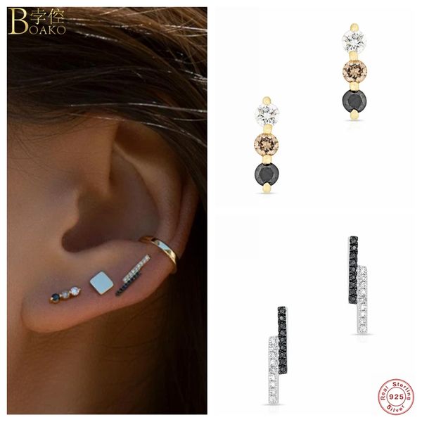 minimalist europe and america style 925 sterling silver bling ziron piercing pendientes stud earrings fine jewelry for woman, Golden;silver
minimalist europe and america style 925 sterling silver bling ziron piercing pendientes stud earrings fine jewelry for woman, Golden;silver