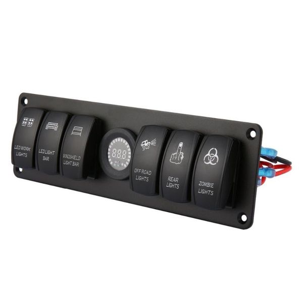 6 gang 12v/24v rocker switch for car marine boat circuit breakers overload protected led light rocker switch panel circuit
6 gang 12v/24v rocker switch for car marine boat circuit breakers overload protected led light rocker switch panel circuit