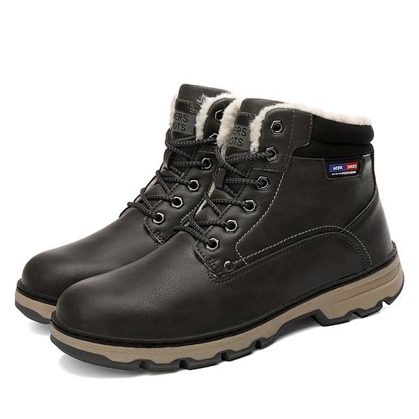 fashion warm snow boots men winter male comfortable ankle sneaker outdoor cold waterproof men's boots high-gang cotton boots 66, Black
fashion warm snow boots men winter male comfortable ankle sneaker outdoor cold waterproof men's boots high-gang cotton boots 66, Black