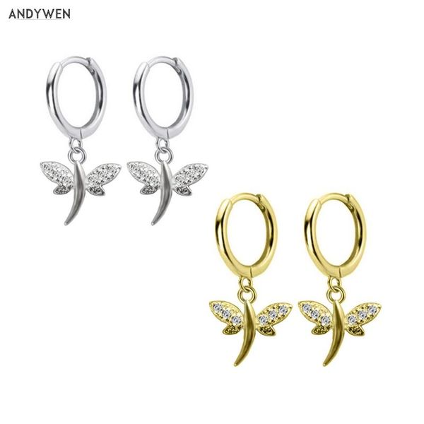 andywen 925 sterling silver butterfly drop earring slim dangle piercing ohrringe women loops circle round crystal jewelry, Golden;silver
andywen 925 sterling silver butterfly drop earring slim dangle piercing ohrringe women loops circle round crystal jewelry, Golden;silver