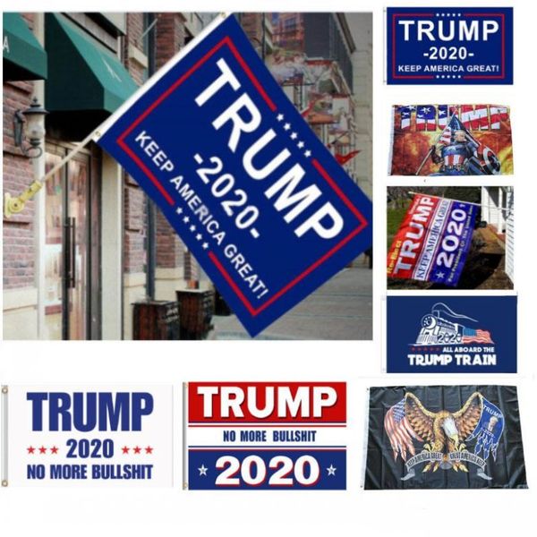 

us stock 12 styles trump 2020 flag donald trump flag keep america great donald for president campaign banner 90*150cm garden flags