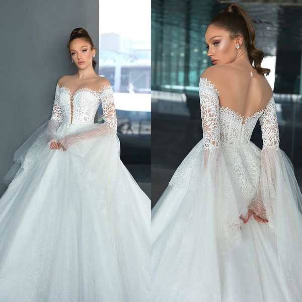 crystal design 2020 wedding dresses sheer jewel neck boho lace appliqued long sleeve bridal gowns a line country style beach wedding dress, White
crystal design 2020 wedding dresses sheer jewel neck boho lace appliqued long sleeve bridal gowns a line country style beach wedding dress, White