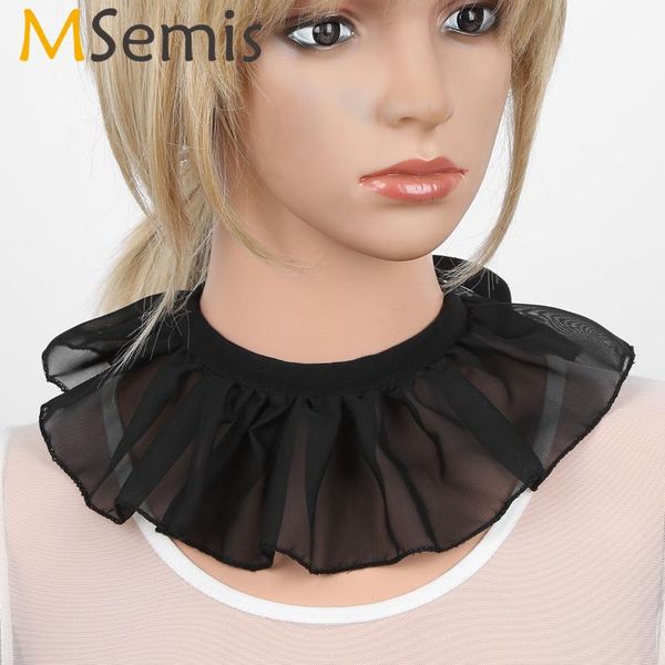 msemis renaissance elizabethan vintage fake decorative ruffled neck collar choker wrap scarf cosplay props costume accessories, Black;gray
msemis renaissance elizabethan vintage fake decorative ruffled neck collar choker wrap scarf cosplay props costume accessories, Black;gray