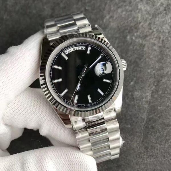 2019 new president mens watch sweep automatic movement mechanical day- silver stainess sapphire black face original clasp men watches, Slivery;brown
2019 new president mens watch sweep automatic movement mechanical day- silver stainess sapphire black face original clasp men watches, Slivery;brown