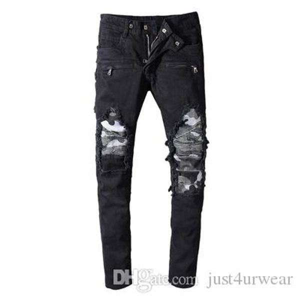 mens high street тонкий джинсы лоскутная hole камуфляжные штаны solid straight мода горячие продаем мужские джинсы, Blue
mens high street тонкий джинсы лоскутная hole камуфляжные штаны solid straight мода горячие продаем мужские джинсы, Blue