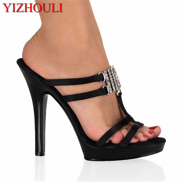 13cm high heels slippers plump crystal shoes pole dancing shoes platform women's dance
13cm high heels slippers plump crystal shoes pole dancing shoes platform women's dance
