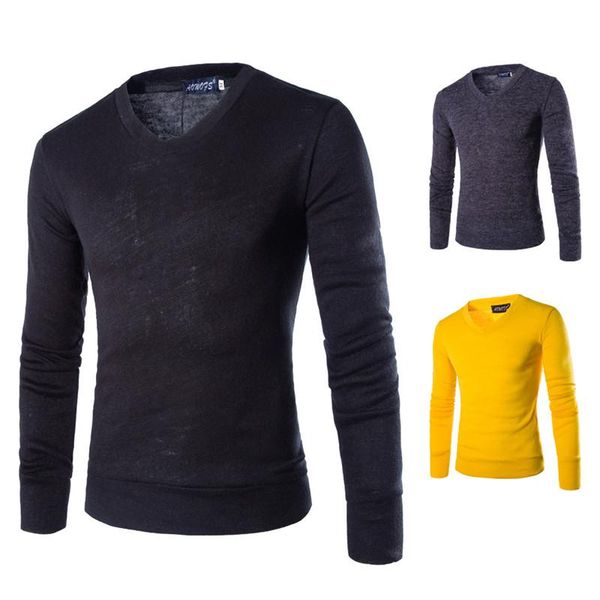 v neck long sleeve fleece mens sweaters autumn pullover solid color mens designer knit male apparel, White;black
v neck long sleeve fleece mens sweaters autumn pullover solid color mens designer knit male apparel, White;black
