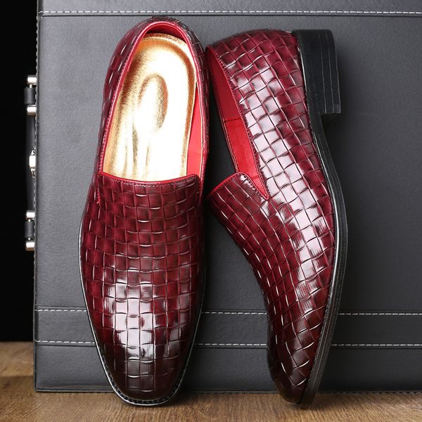 2019 classic weave gradient business dress shoes casual flat loafers man wedding banquet party shoes plus size 48, Black
2019 classic weave gradient business dress shoes casual flat loafers man wedding banquet party shoes plus size 48, Black