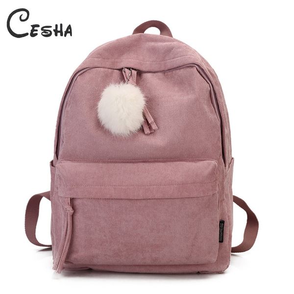 fashion fuzzy ball design girl school backpack corduroy school bag pretty style students durable book bag satchel y190601
fashion fuzzy ball design girl school backpack corduroy school bag pretty style students durable book bag satchel y190601
