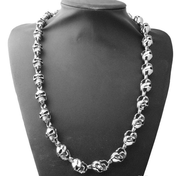 30 inch huge silver black 316l stainless steel pirate skull necklace mens biker link chain cool jewelry
30 inch huge silver black 316l stainless steel pirate skull necklace mens biker link chain cool jewelry
