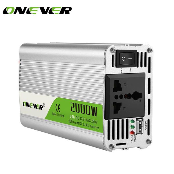 onever 2000w car power inverter converter dc 12v to ac 220v modified sine wave power intelligent temperature control usb charger
onever 2000w car power inverter converter dc 12v to ac 220v modified sine wave power intelligent temperature control usb charger