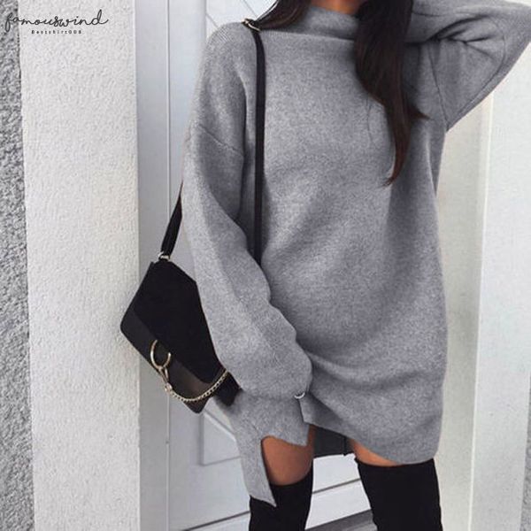 women dress new fashion woman clothes women high casual dresses collar dress long sleeve jumper dress knitwear pullover ing, Black;gray
women dress new fashion woman clothes women high casual dresses collar dress long sleeve jumper dress knitwear pullover ing, Black;gray