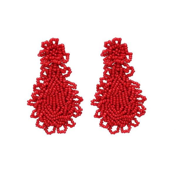 fashion-style hand-woven rice beads tassel earrings exaggerated famous ear pendant ear stud jewelry, Silver
fashion-style hand-woven rice beads tassel earrings exaggerated famous ear pendant ear stud jewelry, Silver