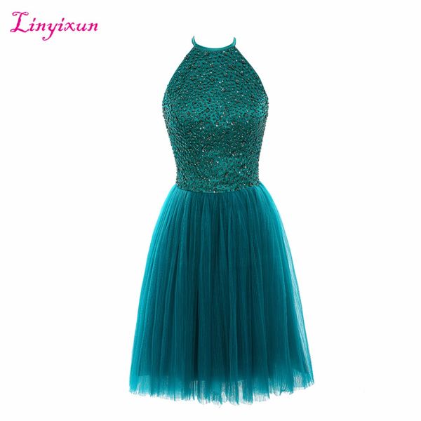 linyixun real p fashionable short homecoming dress with beaded scoop sleeveless knee length tull prom dresses 2017, White;black
linyixun real p fashionable short homecoming dress with beaded scoop sleeveless knee length tull prom dresses 2017, White;black