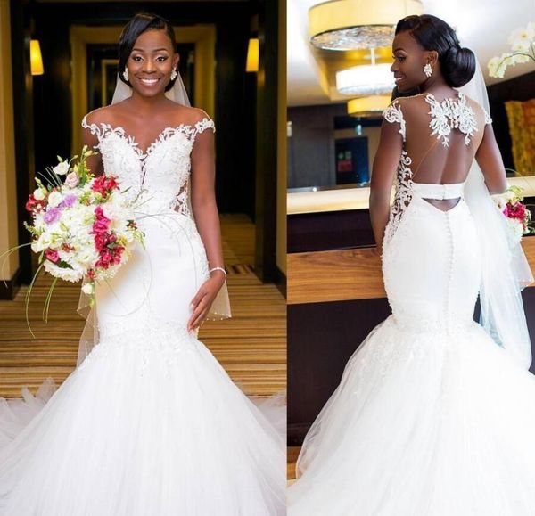 arabic dubai mermiad wedding dresses 2020 new custom court train applique backless cap sleeve sheer lace bridal gowns vestido de noiva w557, White
arabic dubai mermiad wedding dresses 2020 new custom court train applique backless cap sleeve sheer lace bridal gowns vestido de noiva w557, White
