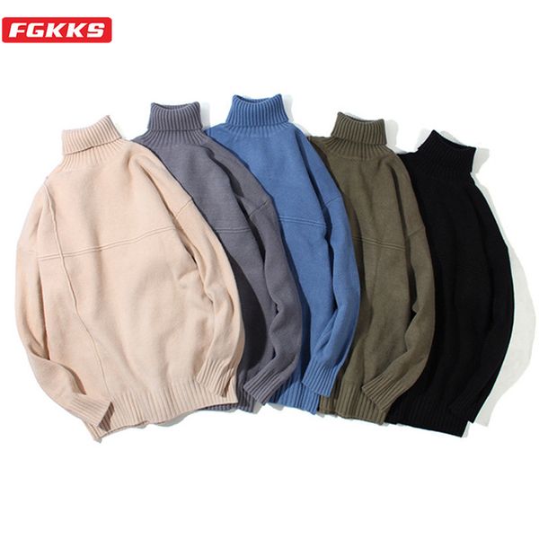 men's sweaters fgkks men turtleneck sweater fashion trend solid color wild pullover base male clothing, White;black
men's sweaters fgkks men turtleneck sweater fashion trend solid color wild pullover base male clothing, White;black